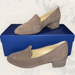 Sarah Flint Rose Taupe Suede Pump Heeled Designer Shoes Women’s Size 5.5
